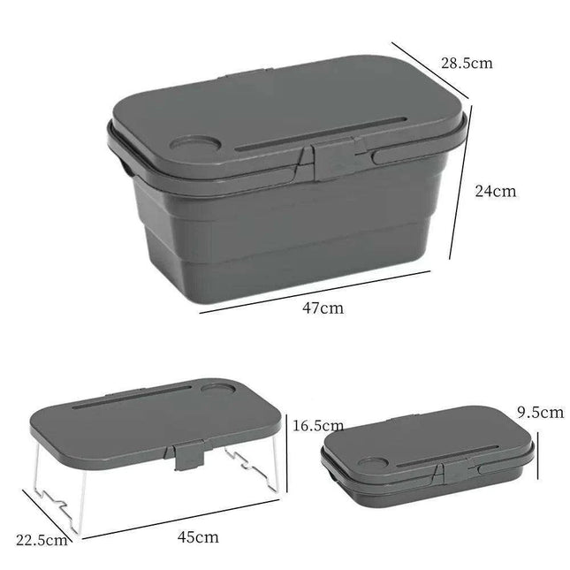Ultimate All-in-One Picnic Basket for Outdoor Adventures - Compact and Versatile Storage Solution