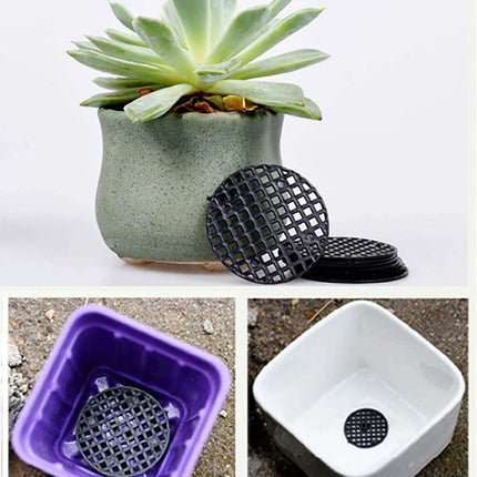 Garden Optimizer: 10-Pack Durable Mesh Drainage Cushions for Circular Planters