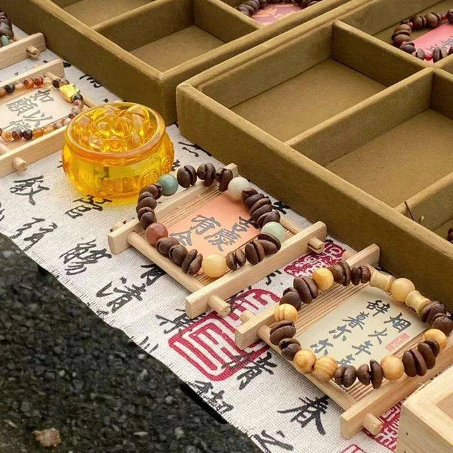 Set of 6 Stylish Natural Bamboo Square Coasters for Elegant Tea and Dessert Serving