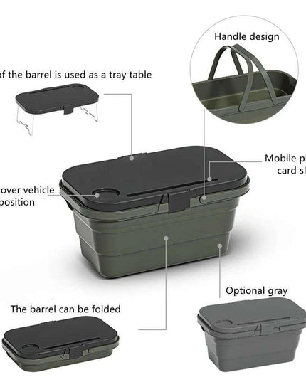 Ultimate All-in-One Picnic Basket for Outdoor Adventures - Compact and Versatile Storage Solution