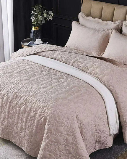 Luxurious Solid Stitch Bedding Ensemble with Pillowcases and Plush Sheets