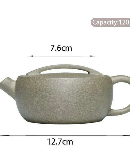Unique Artisan Teapot - 120ml Handcrafted Green Section Mud Tea Set