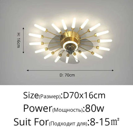 Luxurious Crystal-Embellished Ceiling Fan with Adjustable Dimmable Lighting - Transform Your Home Decor with Glamorous Elegance