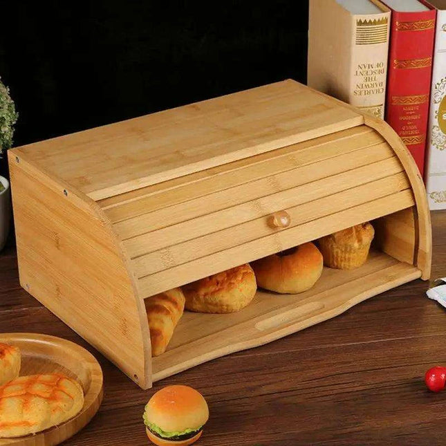 Farmhouse Charm Bread Keeper: Stylish Kitchen Storage Solution