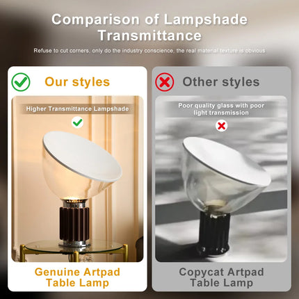 Taccia-Style LED Table Lamp – Sculptural Modern Lighting