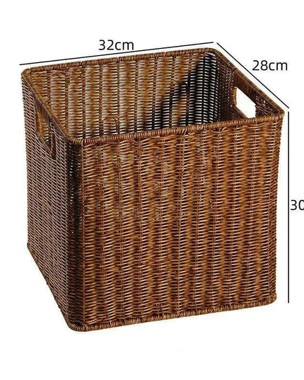 Nordic-Inspired Multi-Purpose Plastic Storage Basket for Home Organization