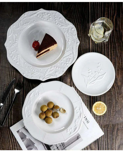 Lily Valley Luxe Porcelain Dining Plate Set