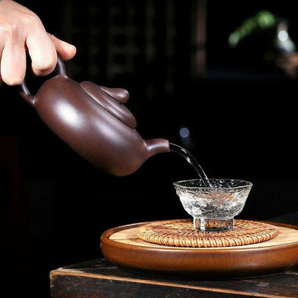Premium Yixing Clay Oolong Teapot Set – 280ML Handcrafted Teaware with Integrated Filter