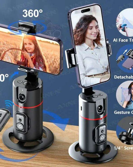 Smartphone Gimbal Stabilizer with Advanced Face Tracking and Remote Control for 360° Video Shooting
