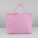 Personalized Trendy Fringed Canvas Tote with Stylish Ruffles