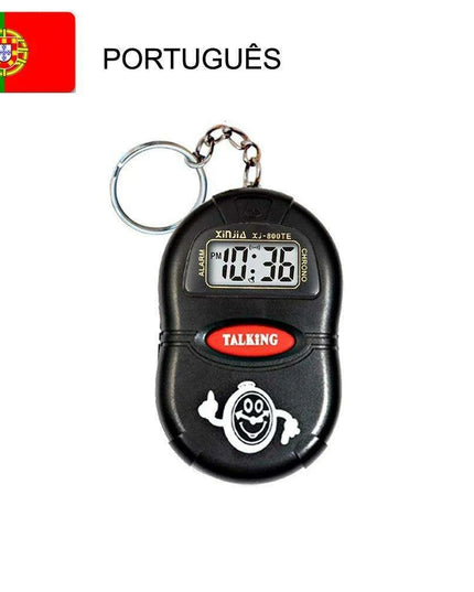 Smart Voice-Activated Talking Clock for Visually Impaired and Seniors - Clear Time Announcer with Multiple Alarm Options