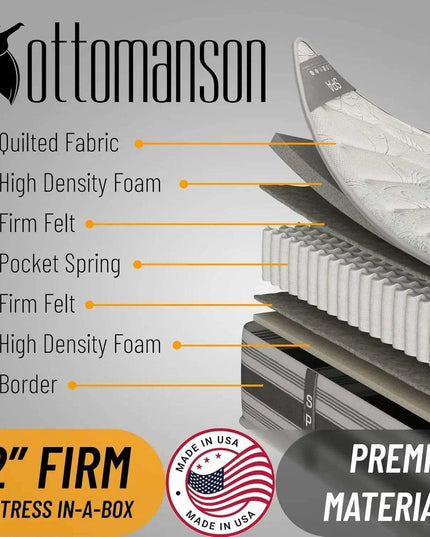 9-Inch Twin Hybrid Mattress with Advanced Airflow and Premium Edge Support, Crafted in the USA