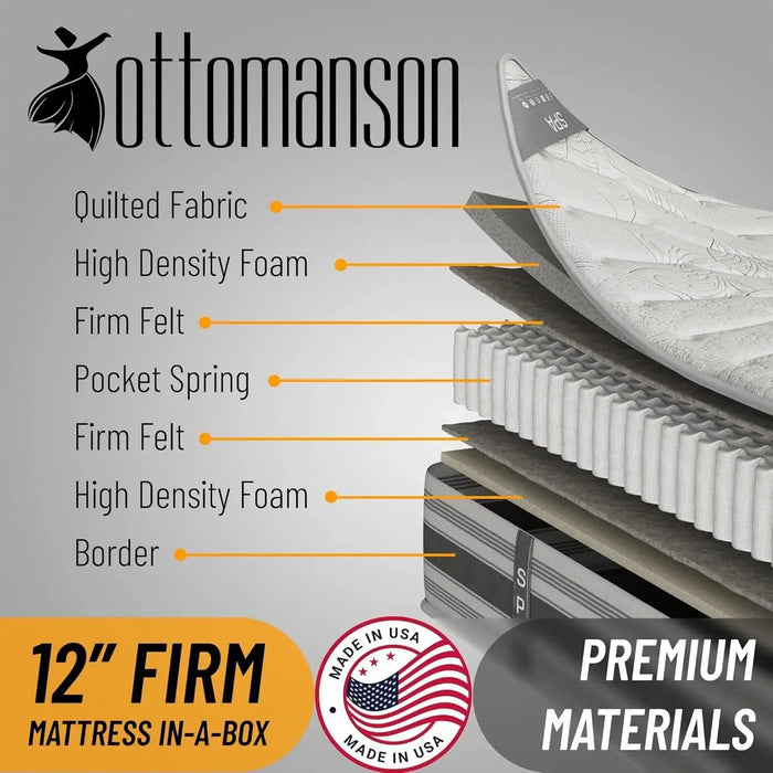9-Inch Twin Hybrid Mattress with Advanced Airflow and Premium Edge Support, Crafted in the USA