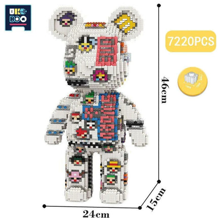 Adorable Bear Cub Building Block Set with Easy Storage - Inspire Creativity and Learning