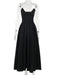 Chic Black Backless A-Line Spaghetti Strap Maxi Dress - Stunning Off-Shoulder Evening Fashion