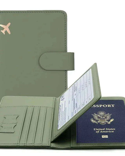 Stylish RFID-Blocking Passport Holder with Card Organizer for Travelers