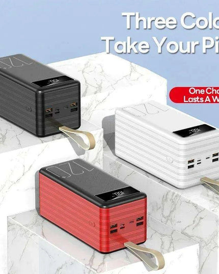 120Ah Mega Power Bank - High-Speed Portable Charger for iPhone & Huawei