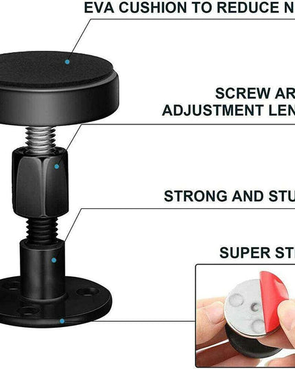 Adjustable Bed Frame Stability Kit with Noise Reduction and Wall Protection