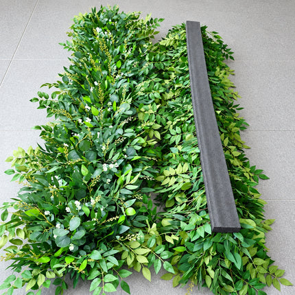 Artificial Flower Row Green Plant Leaf Wreath Table Flowers Strip Runn