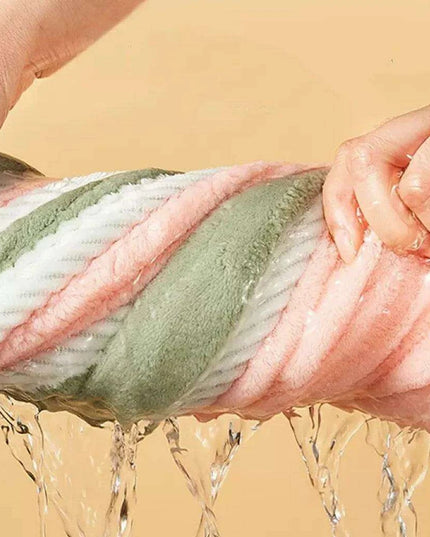 Ultra-Fast Microfiber Hair Drying Cap for Women - Elegant Absorbent Towel Turban