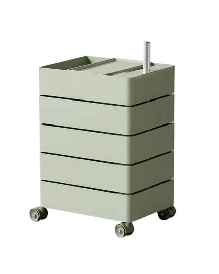 360-Degree Rotating Multi-Layer Storage Organizer - Stylish Movable Cabinet for Magazines and Cosmetics