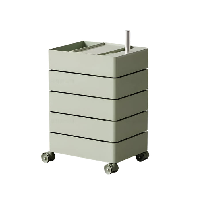 360-Degree Rotating Multi-Layer Storage Organizer - Stylish Movable Cabinet for Magazines and Cosmetics