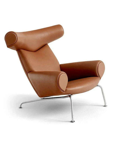 Nordic Luxury Leather Lounge Chair for Contemporary Living Spaces
