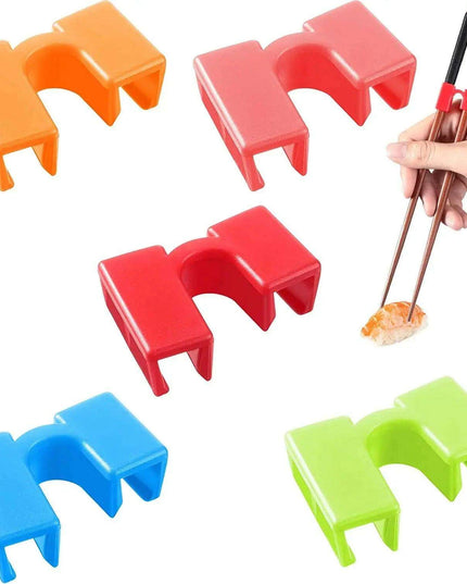 Set of 5 Easy-to-Use Reusable Chopstick Training Helpers - Perfect for Mastering Dining Skills