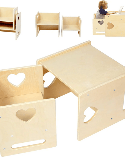 Versatile Montessori Activity Table and Chair Set for Independent Learning and Play