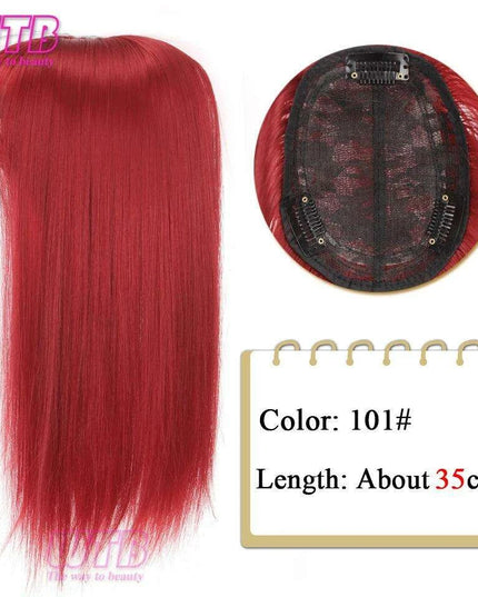 Bangs & Volume: Clip-In Hair Topper for Instant Transformation