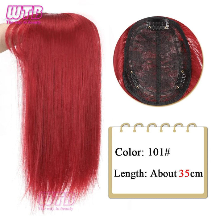 Bangs & Volume: Clip-In Hair Topper for Instant Transformation