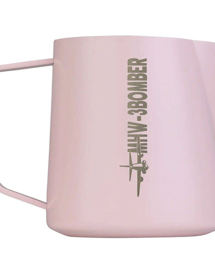 Stylish Pink Stainless Steel Milk Frother Set - Professional Barista Edition for Latte Art 500/600ml