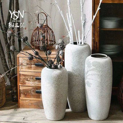 Nordic Ikebana Ceramic Vase Set for Elegant Room Decor and Plant Growth