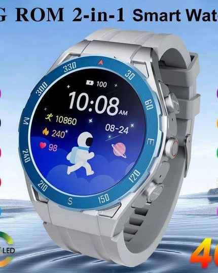 Stylish Bluetooth AMOLED Smartwatch with GPS & Music Storage - Complete Men's Set with Wireless Earbuds