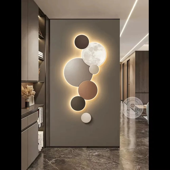 LED Moon Wall Painting Lamp