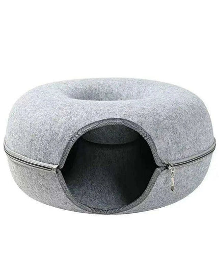 Purrfect Play & Rest Tunnel Bed - Interactive Cat Retreat