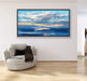 Tranquil Horizon Large Handmade Abstract Oil Painting for Peaceful Home Decor