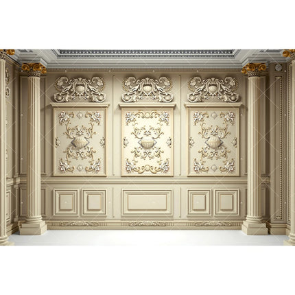 Retro European Palace Photography Backdrop – 13 Designs, Vinyl & Polyester