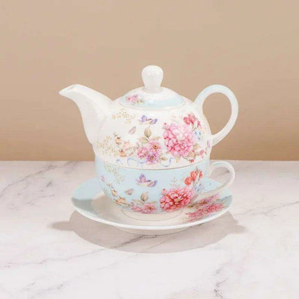 Elegant Floral Porcelain Tea Set for the Sophisticated Tea Connoisseur