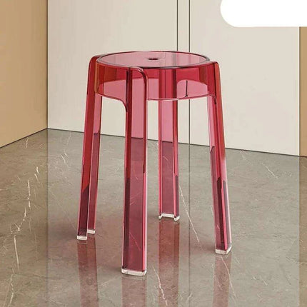 Sleek Transparent Folding Stool for Contemporary Interiors