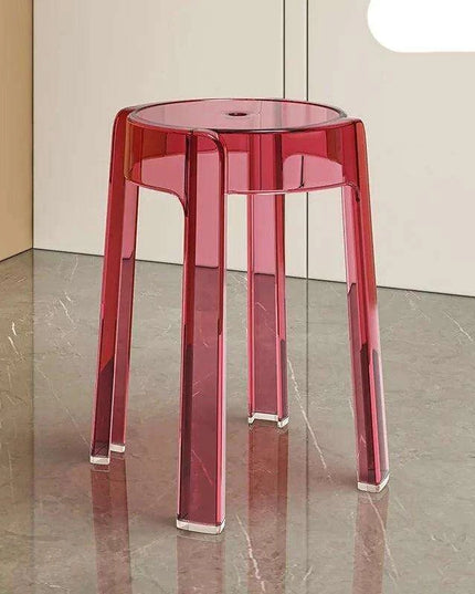 Sleek Transparent Folding Stool for Contemporary Interiors