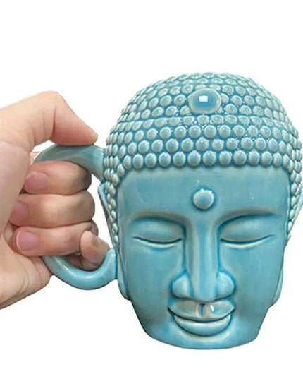 Serene Buddha Ceramic Mug - Artistic Cup for Tranquil Moments at Home and Work