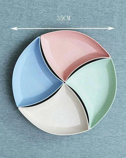 Eco-Conscious 12-Piece Large Wheat Straw Dinnerware Set with Sturdy Plates