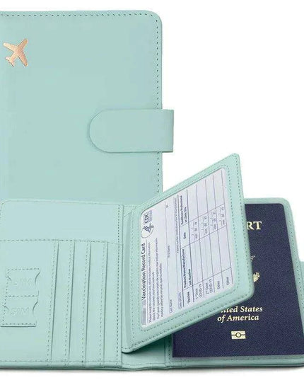 Stylish RFID-Blocking Passport Holder with Card Organizer for Travelers