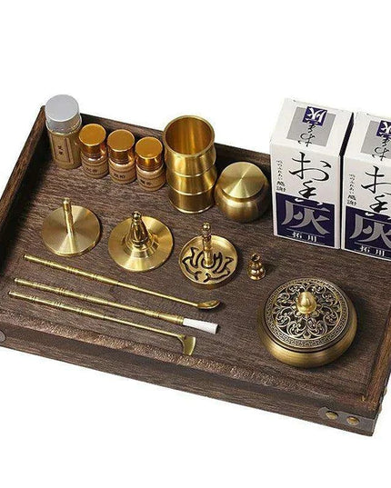 Brass Incense Creation Kit - Versatile Incense Burner Accessories for Yoga, Meditation, and Home Fragrance