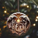 Elegant Acrylic Jesus Nativity Family Christmas Tree Decor Ornament Set