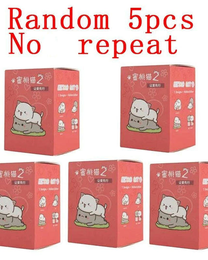 Mitao Enchanted Lucky Cat Surprise Boxes - Charming Collectible Figurines for Whimsical Home Decor