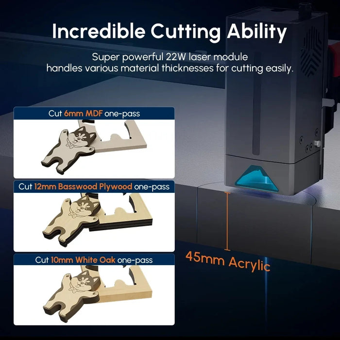 Revolutionary 22W Laser Engraving Machine with Cutting-Edge Features for Precision Crafting