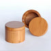Bamboo Salt Box Organizer with Magnetic Swivel Lid - Stylish Kitchen Essential