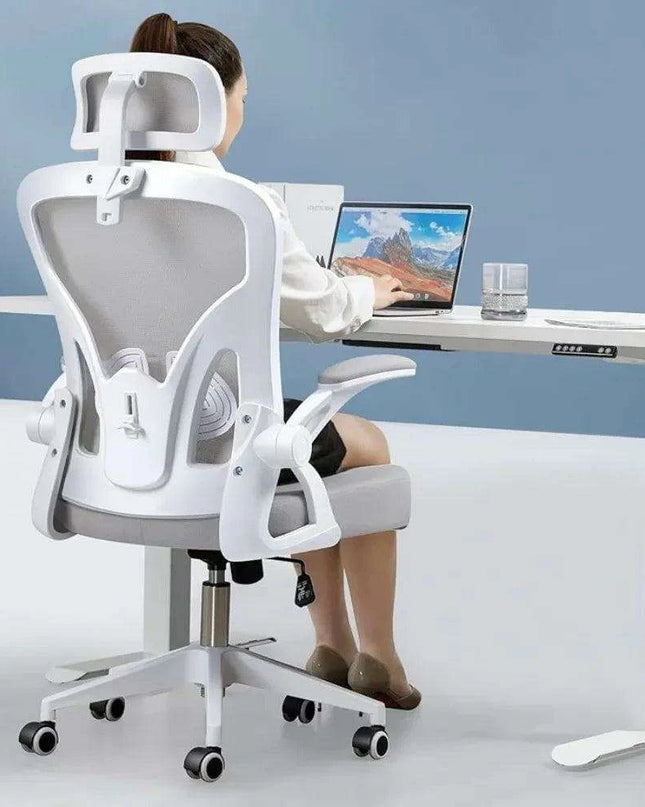 Ultimate Comfort Ergonomic Gaming Chair in Sleek Grey with Adjustable Features